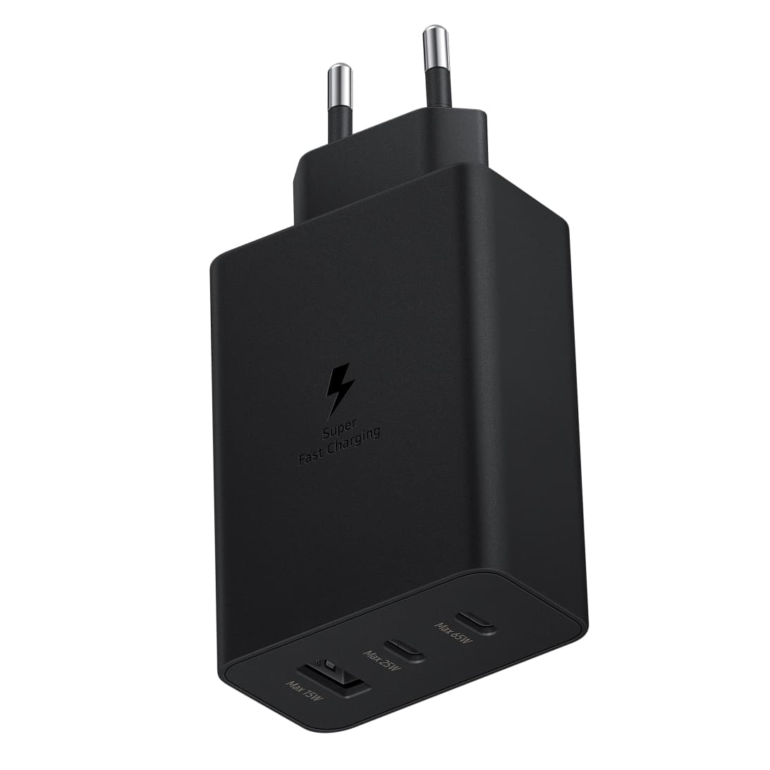 21718186-1.jpg Зарядное устройство Samsung Power Adapter 65W USB-C*2,USB-A — изображение 1