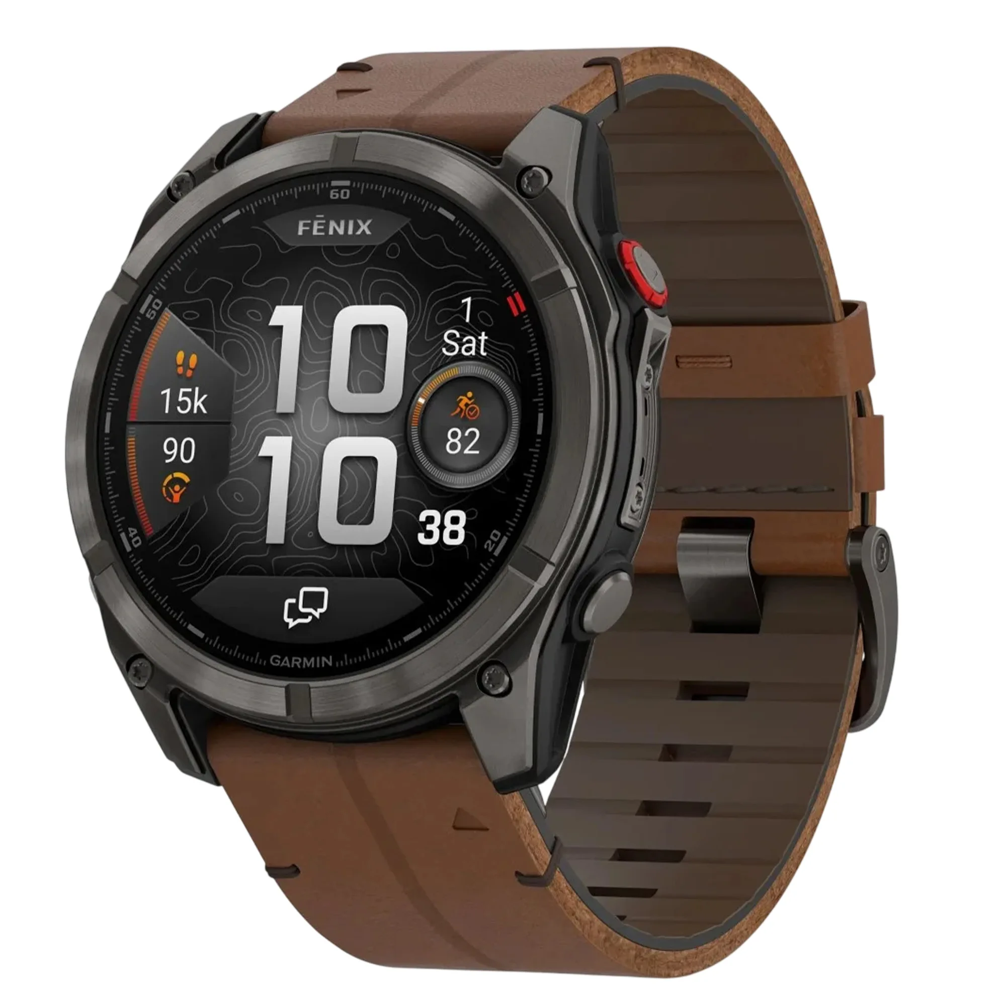 264-1.webp Garmin Fenix 8 Pro 51mm Amoled Sapphire с кожанным ремешком — изображение 1
