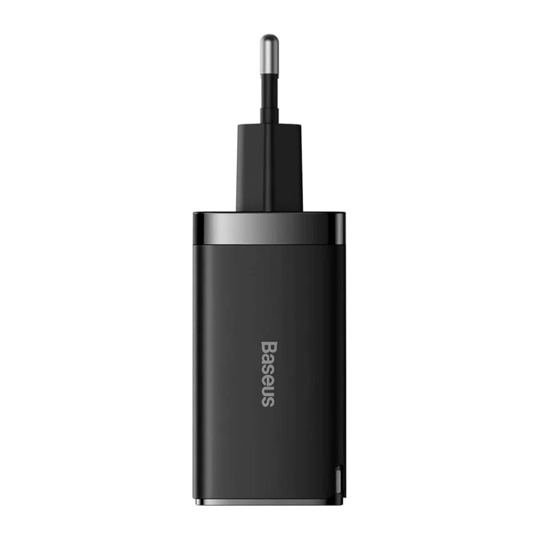 43658022-1.jpg Baseus GaN3 Pro Fast Charger 2C+U 65W EU Black — изображение 1