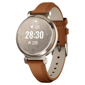 Garmin Lily 2 Classic с кожаным ремешком - Кремовое золото