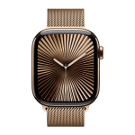 Apple Watch S10 42mm Gold Titanium с ремешком миланская петля — изображение 2