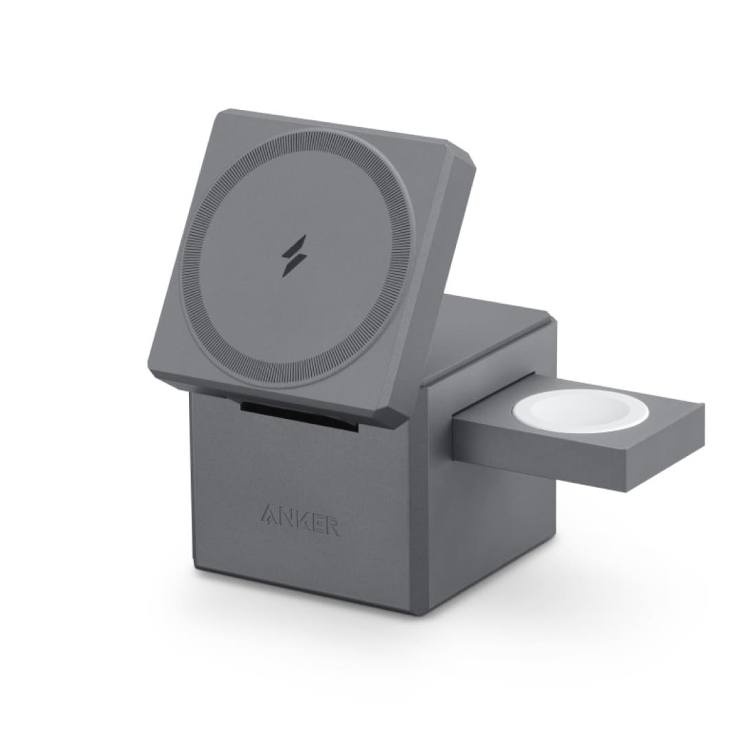 87307464-1.jpg Беспроводная зарядная станция Anker 3-in-1 Cube MagSafe — изображение 1