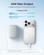 Аккумулятор Anker Nano Power Bank 45W со встроенным кабелем USB-C — изображение 6