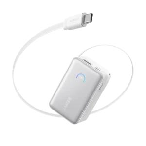 Аккумулятор Anker Nano Power Bank 45W со встроенным кабелем USB-C - Белый