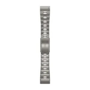 Ремешок Garmin Quickfit 26 Vented Titanium (титановый) - Серебристый