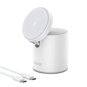Беспроводная зарядная станция Anker MagGo 623 2-в-1 - Белый